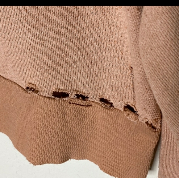 Wildfox Prism Heart Destroyed Sweater Tan - Picture 4 of 6